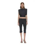 Christopher Esber Banyan Bias Top in Tropical Charcoal Marle