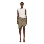 Christopher Esber Banyan Deconstructed Trench Skirt in Tropical Sage Marle