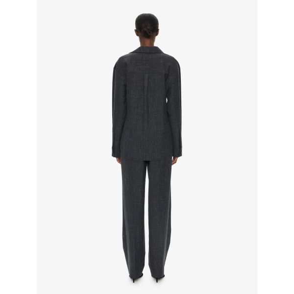 Christopher Esber Banyan Tailored Trouser in Tropical Charcoal Marle, view 3