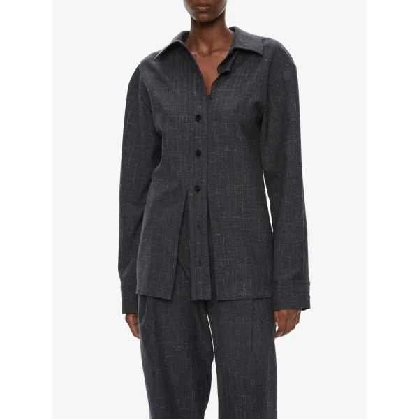 Christopher Esber Banyan Tailored Trouser in Tropical Charcoal Marle, view 4