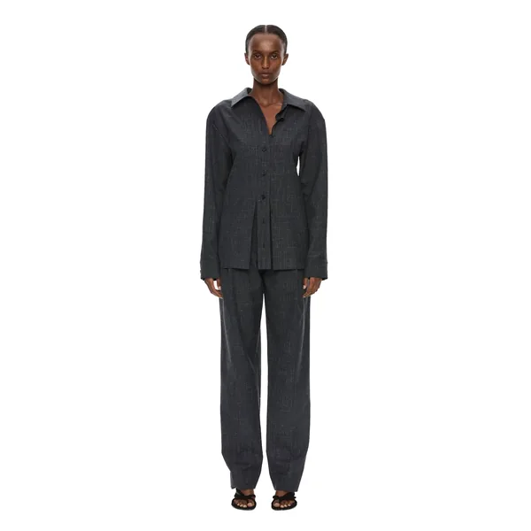 Christopher Esber Banyan Tailored Trouser in Tropical Charcoal Marle