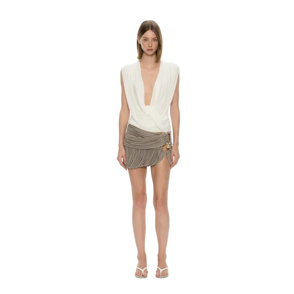 Christopher Esber beach glass bubble mini skirt