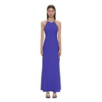 Christopher Esber Beach Quartz Halter Lycra Dress in Indigo