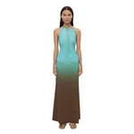 Christopher Esber beach quartz halter ombre dress