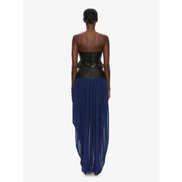 Christopher Esber Bellona Moulded Leather Bodice in Black Top, view 4