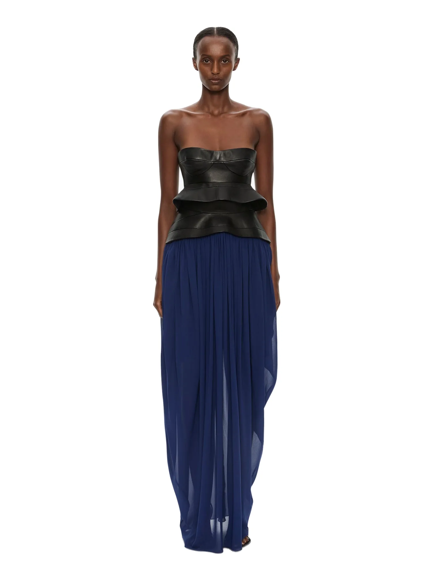 Christopher Esber Bellona Moulded Leather Bodice in Black