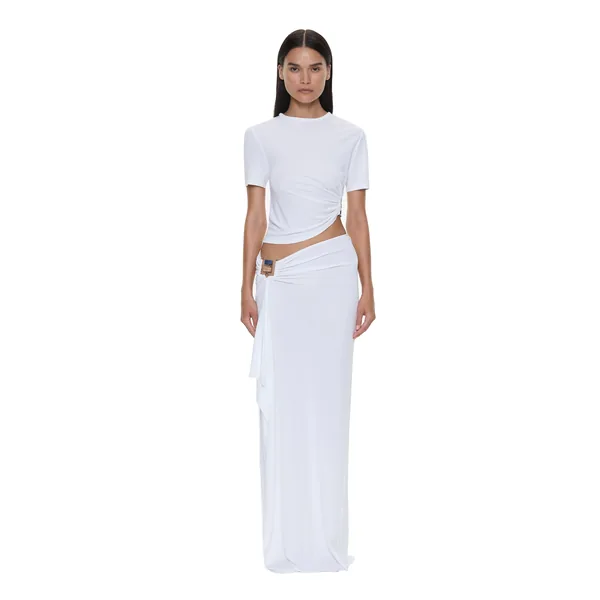 Christopher Esber bezel quartz cascade skirt