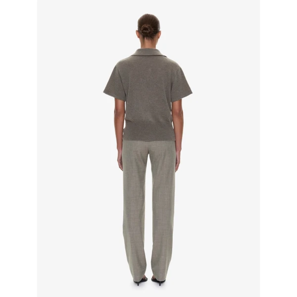 Christopher Esber Cashmere Knit Polo in Ash, view 4