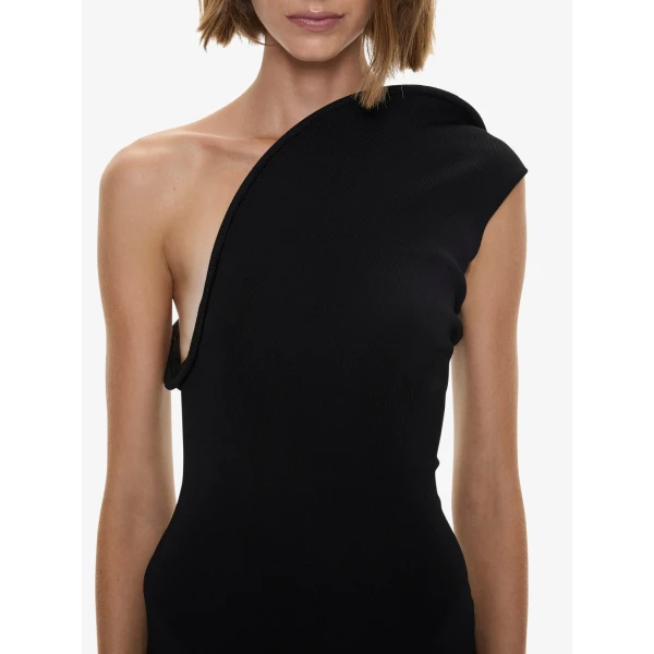 Christopher Esber Concave Wired Dress in Black, view 3