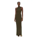 Christopher Esber Concave Wired Dress in Kombu Green