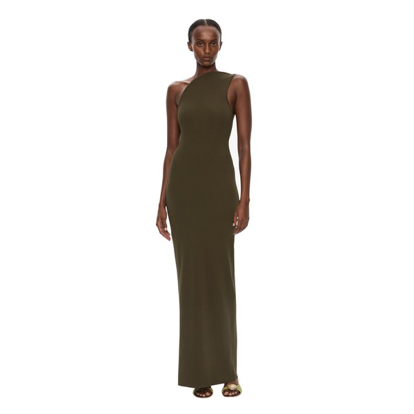 Christopher Esber Concave Wired Dress in Kombu Green