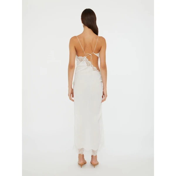 Christopher Esber crimped lace cami dress