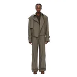 Christopher Esber cropped trench bomber jacket