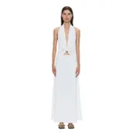 Christopher Esber Crystal Pendant Tank Dress in White