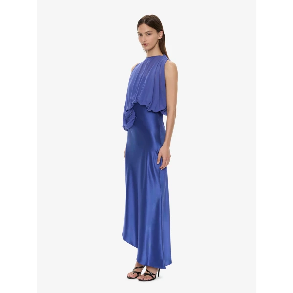 Christopher Esber Cumulus Midi Dress in Indigo, view 3