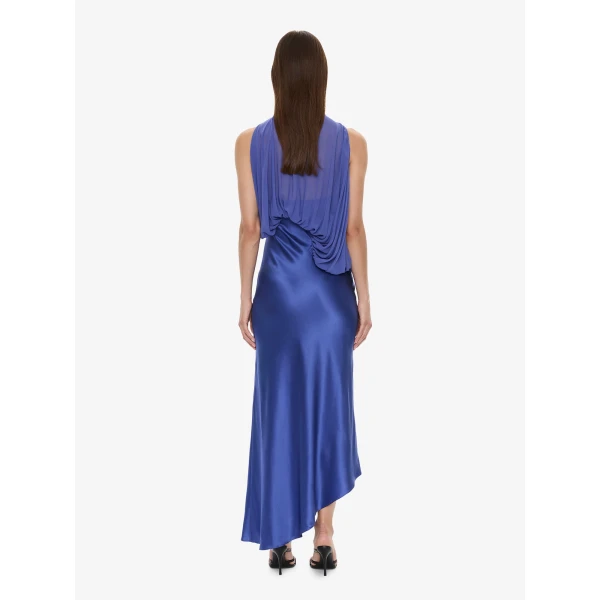 Christopher Esber Cumulus Midi Dress in Indigo, view 4