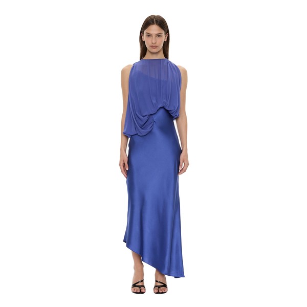 Christopher Esber Cumulus Midi Dress in Indigo