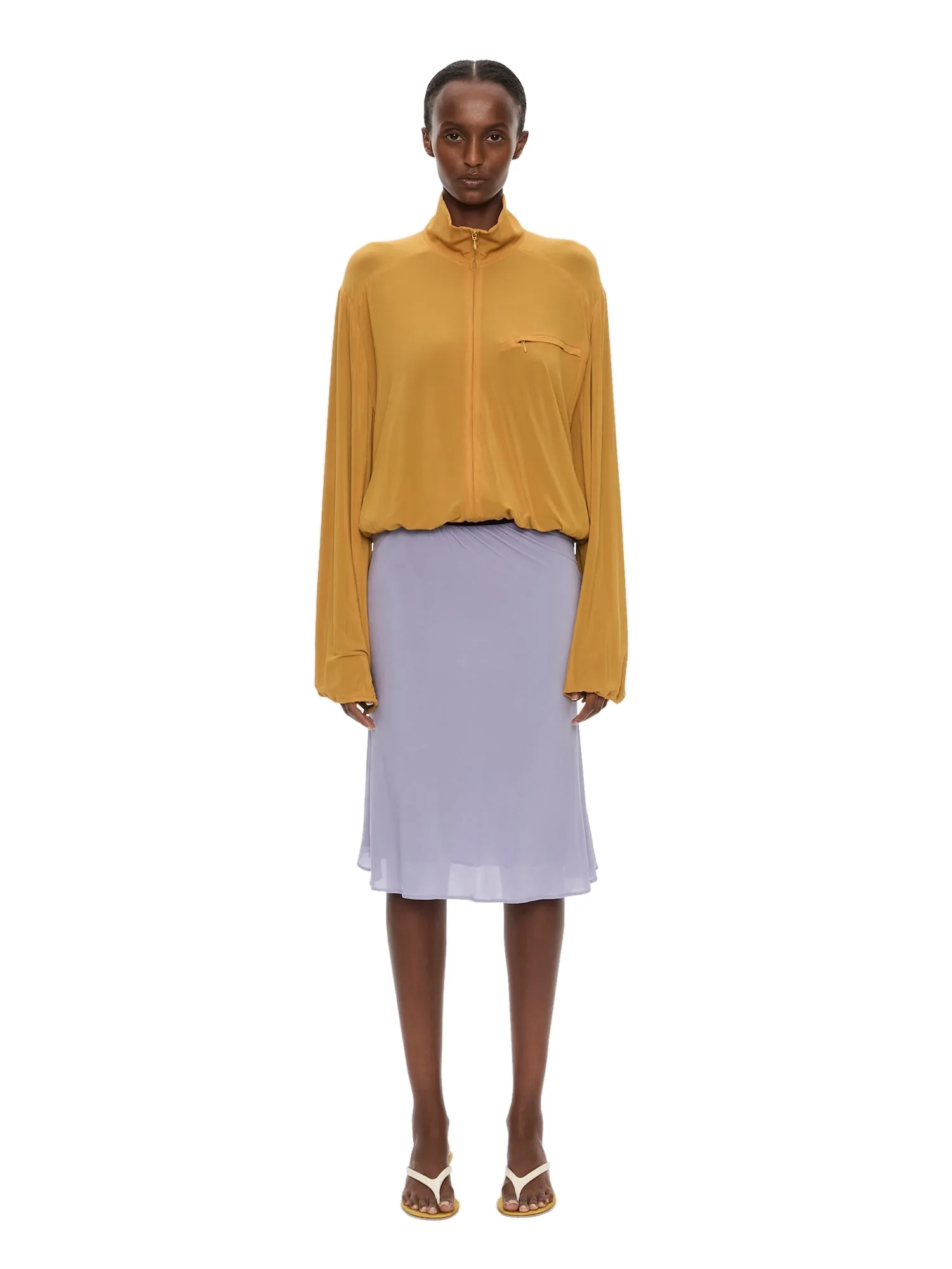 Christopher Esber Dannie Skirt in Lavender Powder Black