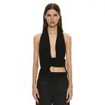 Christopher Esber Draped Cummerbund Jersey Top in Black