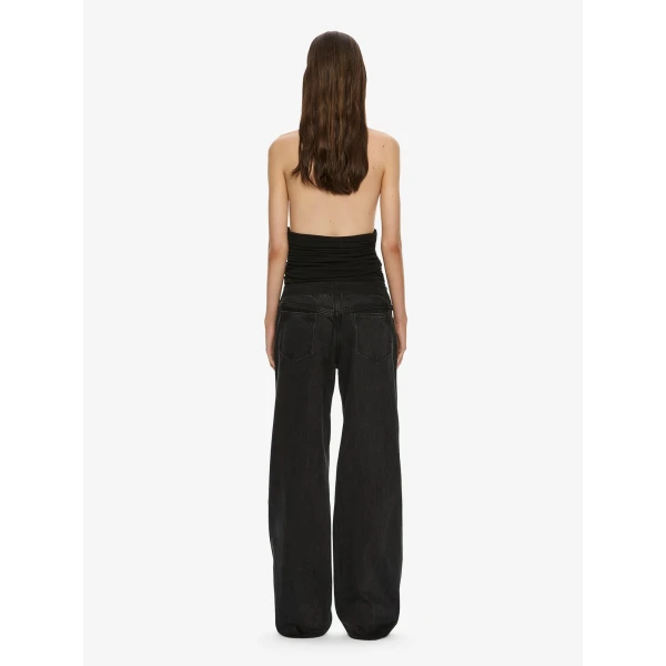 Christopher Esber Draped Cummerbund Jersey Top in Black, view 5