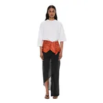 Christopher Esber draped skirt cotton trouser
