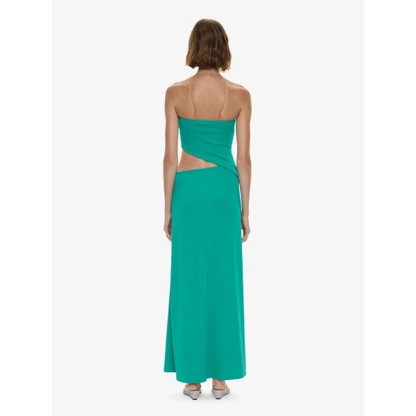 Christopher Esber Droplet Crystal Pendant Strapless Dress in Malachite, view 4