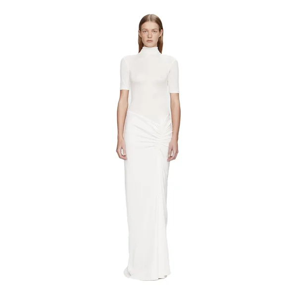 Christopher Esber fusion ruched tee gown