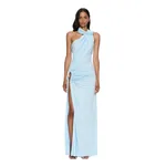 Christopher Esber Helix Crystal Gown in Lago Blue