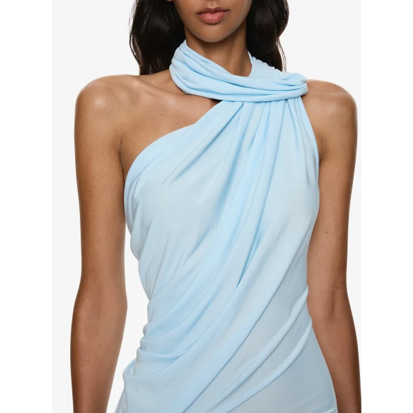 Christopher Esber Helix Crystal Gown in Lago Blue, view 4