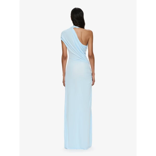 Christopher Esber Helix Crystal Gown in Lago Blue, view 5
