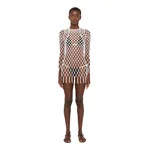 Christopher Esber knitted mesh mini dress