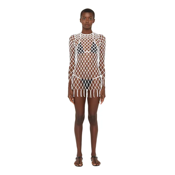 Christopher Esber knitted mesh mini dress