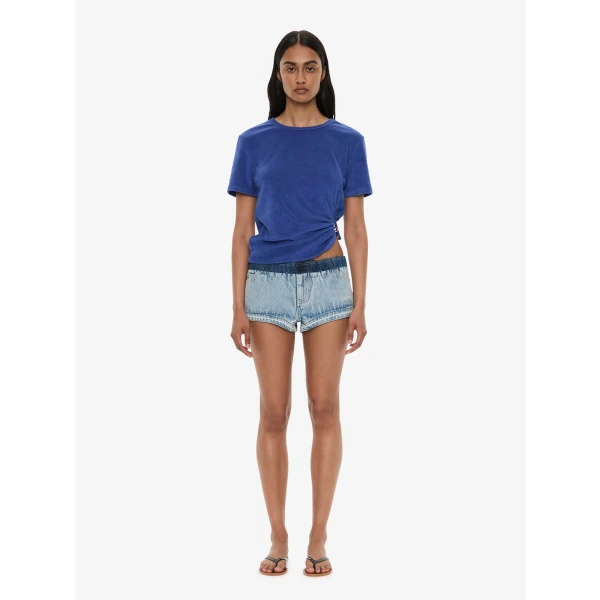 Christopher Esber Looped Back Orbit Tee in Indigo Top, view 6