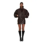Christopher Esber Lunnet Leather Bomber in Burnished Brown Jacket