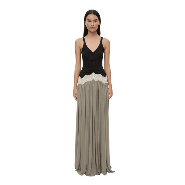 Christopher Esber open twist verner lace tank dress