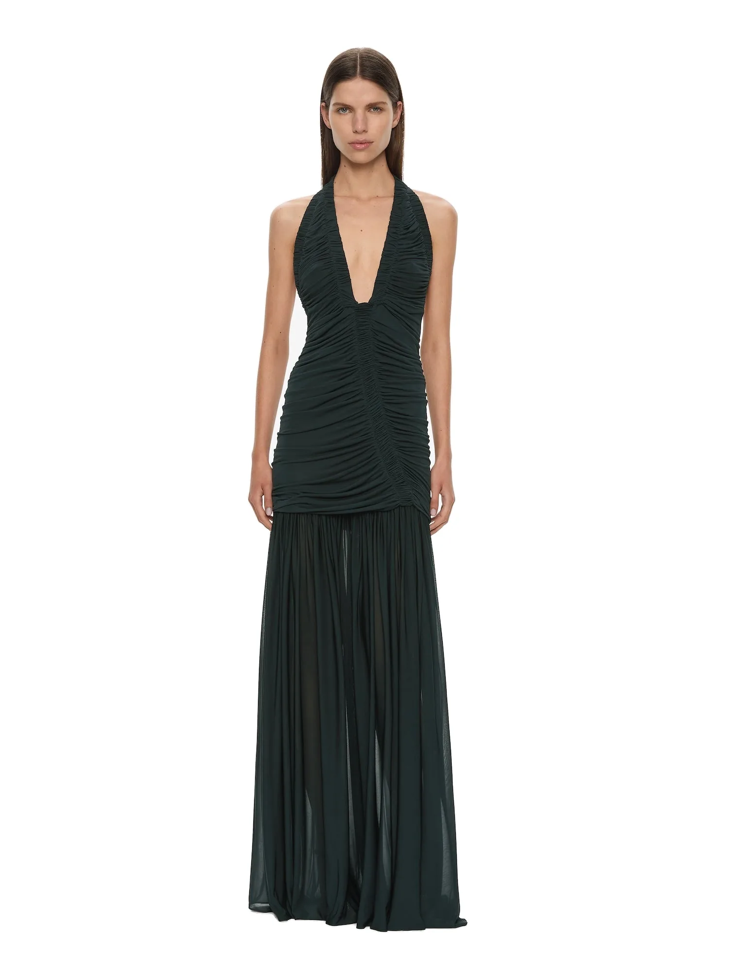 Christopher Esber Orion Gown in Liquorice