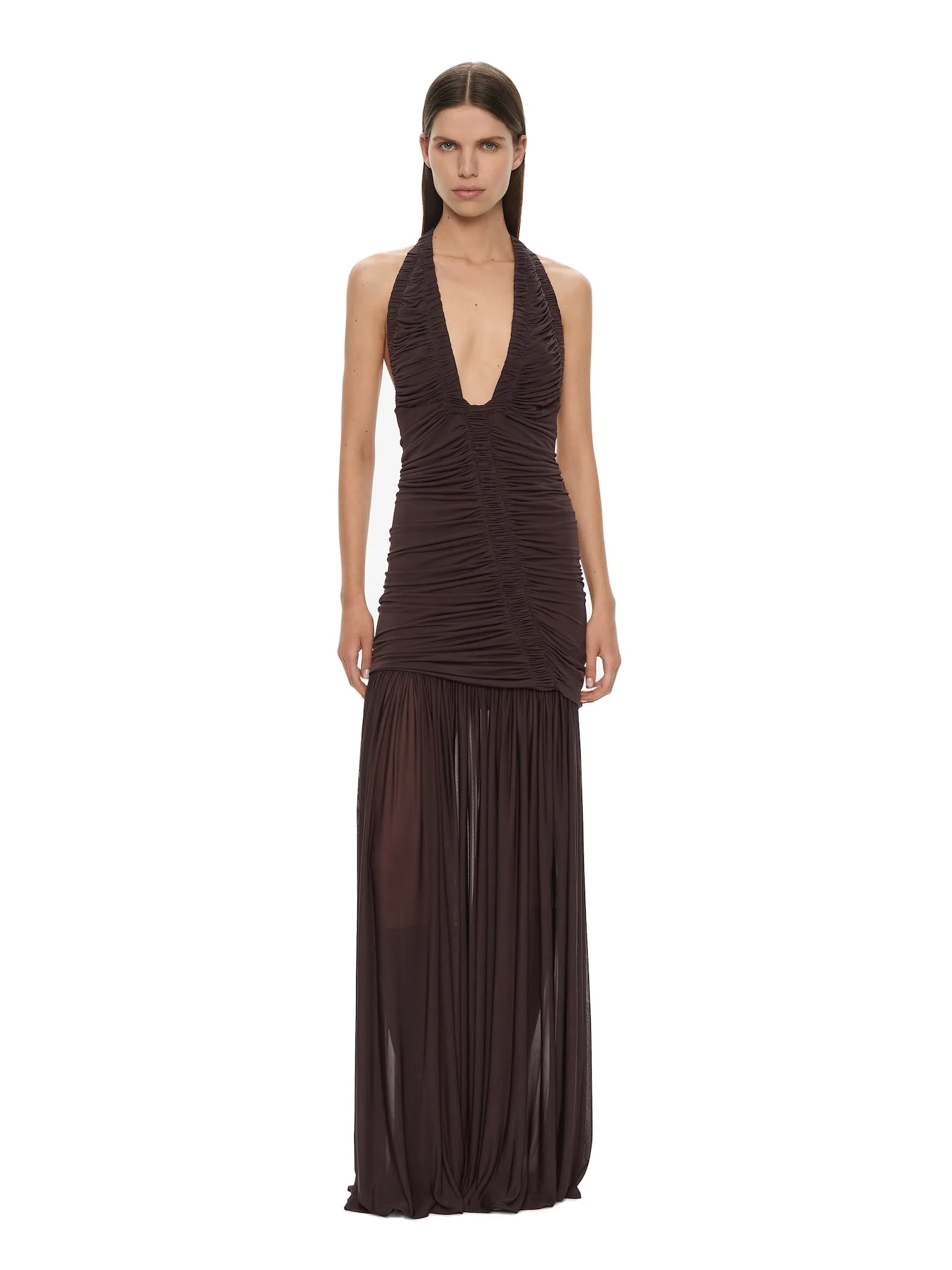 Christopher Esber Orion Gown in Malbec
