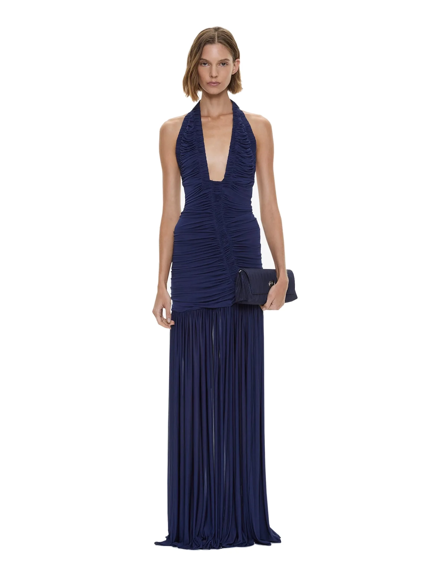 Christopher Esber Orion Gown in Navy