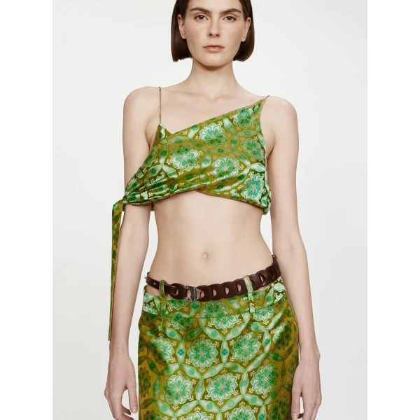 Christopher Esber Palmira Handkerchief Tie Top in Palmira Print, view 4