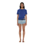 Christopher Esber Reconstruct Denim Micro Short in Indigo