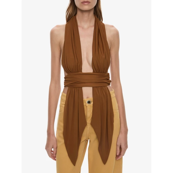 Christopher Esber Relaxed Denim Quartz Jean in Honeyed, view 2