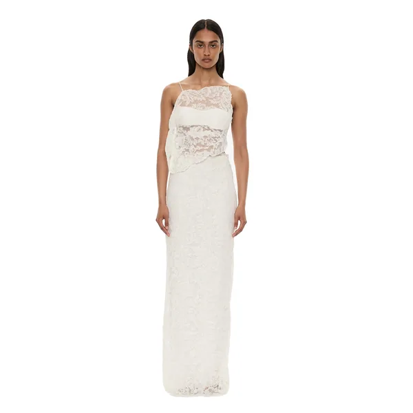 Reverie Lace Skirt in White