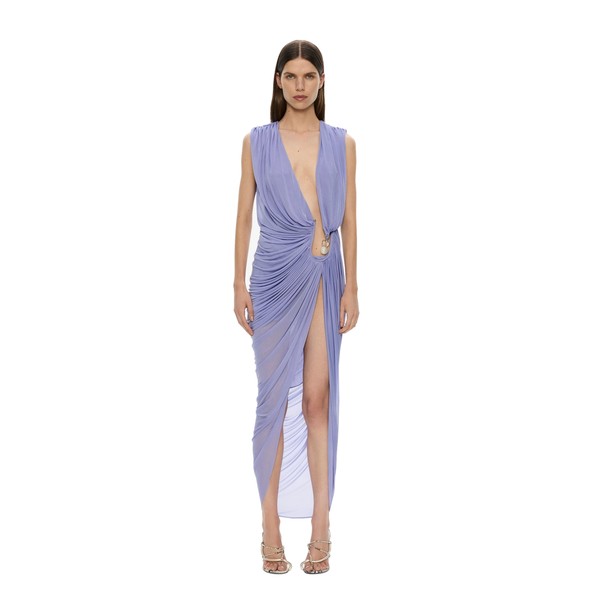 Christopher Esber ripple crystal plunge dress