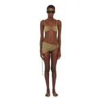 Christopher Esber ruched orbit skirt brief