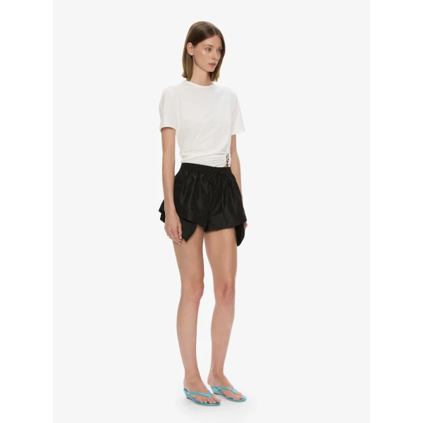 black shorts