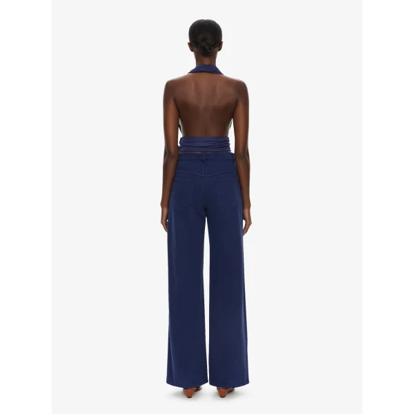 Christopher Esber Scarf Draped Halter Top in Ink, view 5