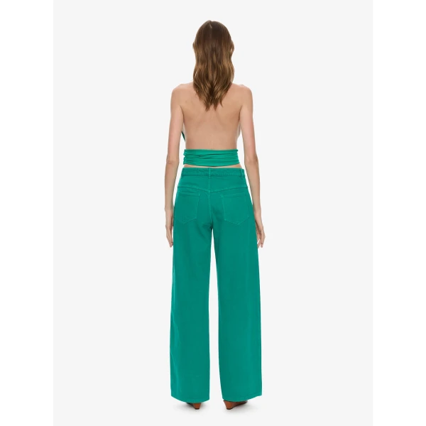 Christopher Esber Scarf Draped Halter Top in Malachite, view 4