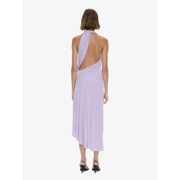 Christopher Esber Spire Cascade Midi Dress in Lilac, view 2