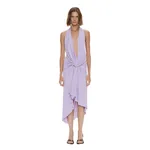 Christopher Esber Spire Cascade Midi Dress in Lilac