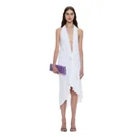 Christopher Esber Spire Cascade Midi Dress in White